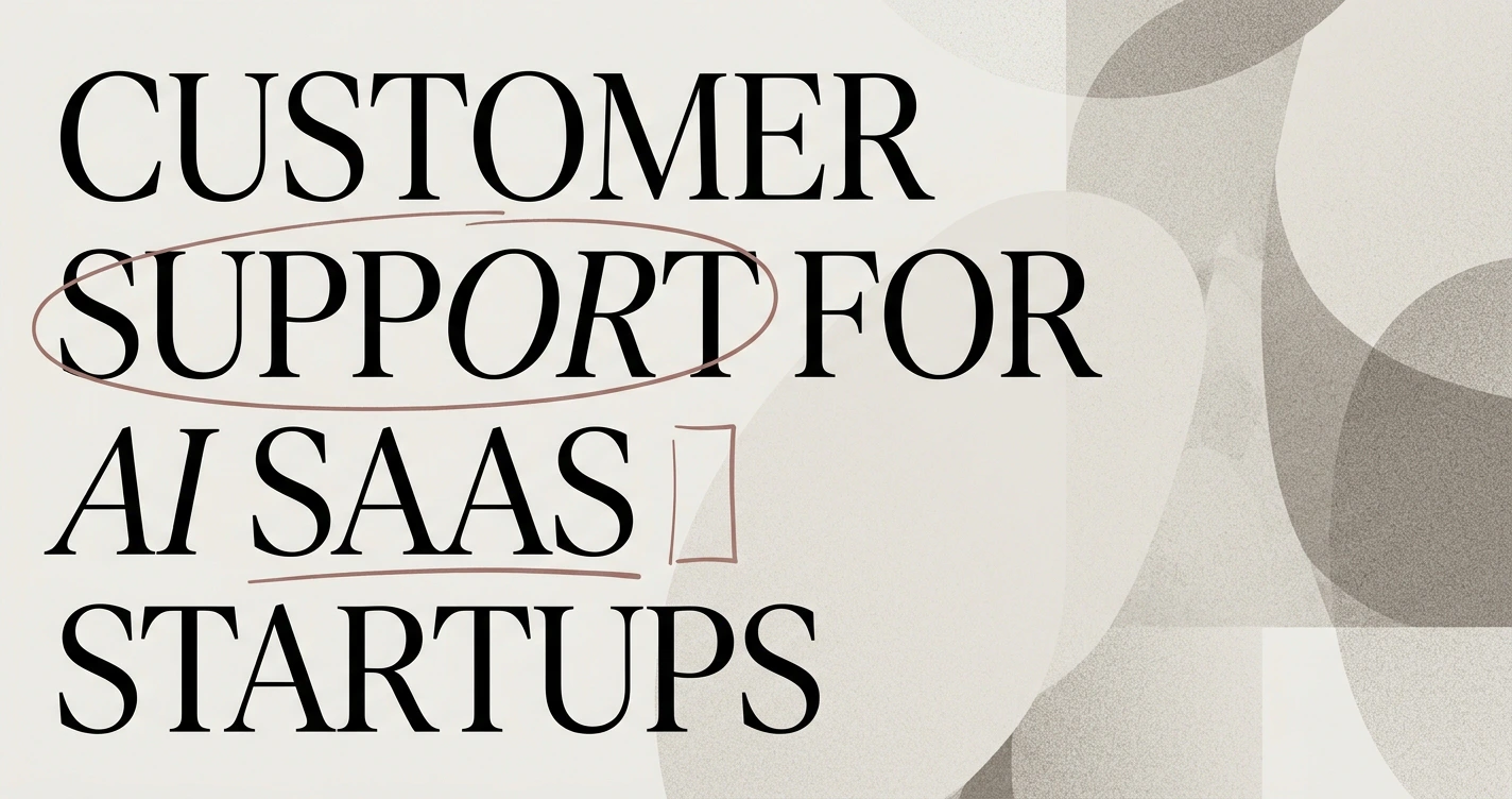 Customer Support for AI and SaaS Startups: A Playbook